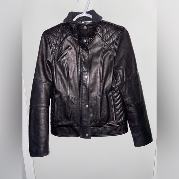 Cole Haan Genuine Leather Jacket (lambskin) - Picture 5 of 6
